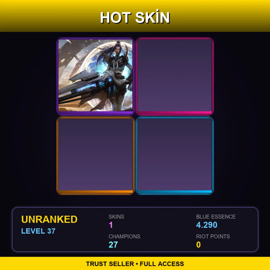 LAN | Lv37 | Unranked | 1 Skin | 27 Champ with Kai'Sa