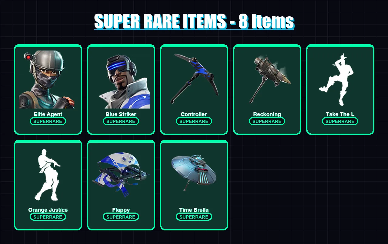 [PS4/PS5/XBOX/PC] | Elite Agent | Blue Striker | Ronin | Galaxia | Dark Voyager | 40 skin | 56 pickaxe | 49 emote | 59 glider | Lv727