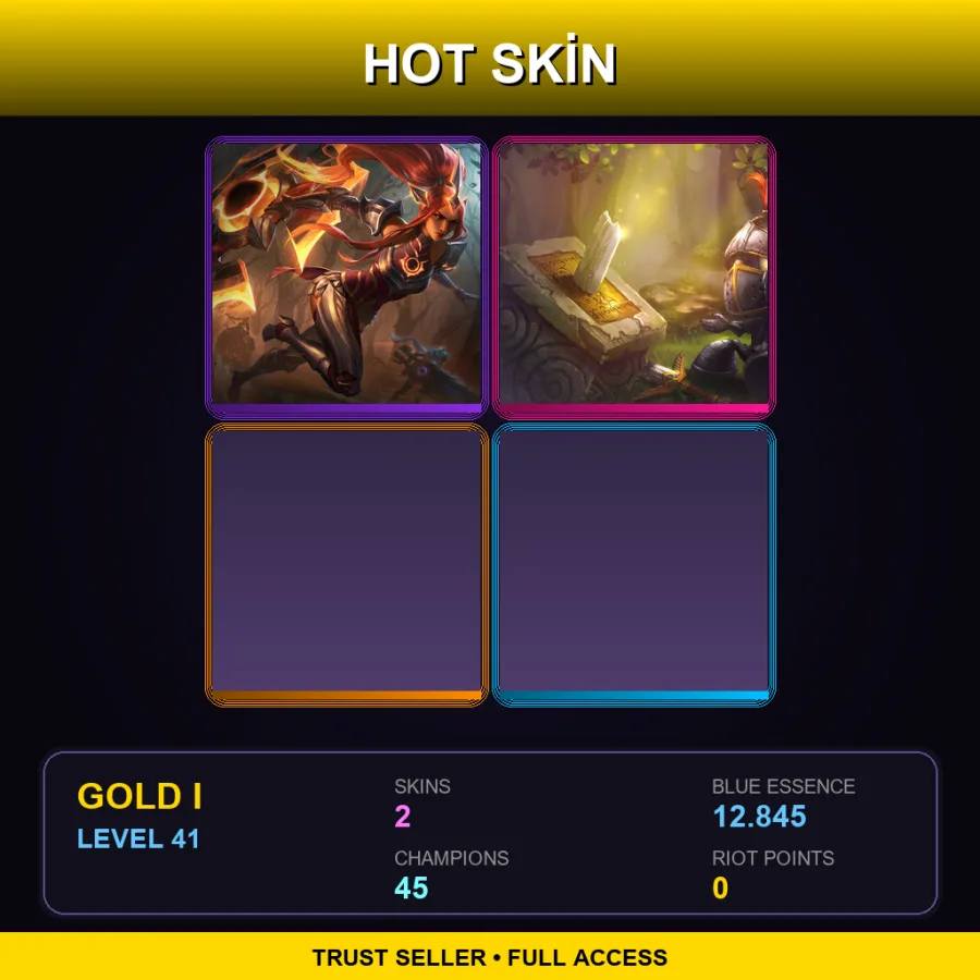EUNE | Lv41 | Gold I | 2 Skin | 45 Champ