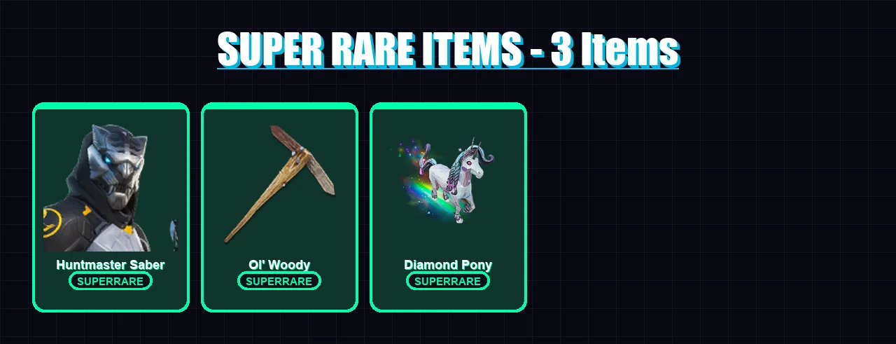 [PC] | Huntmaster Saber | The Foundation | The Imagined | The Ageless | Mizuki | 72 skin | 91 pickaxe | 69 emote | 65 glider | Lv832