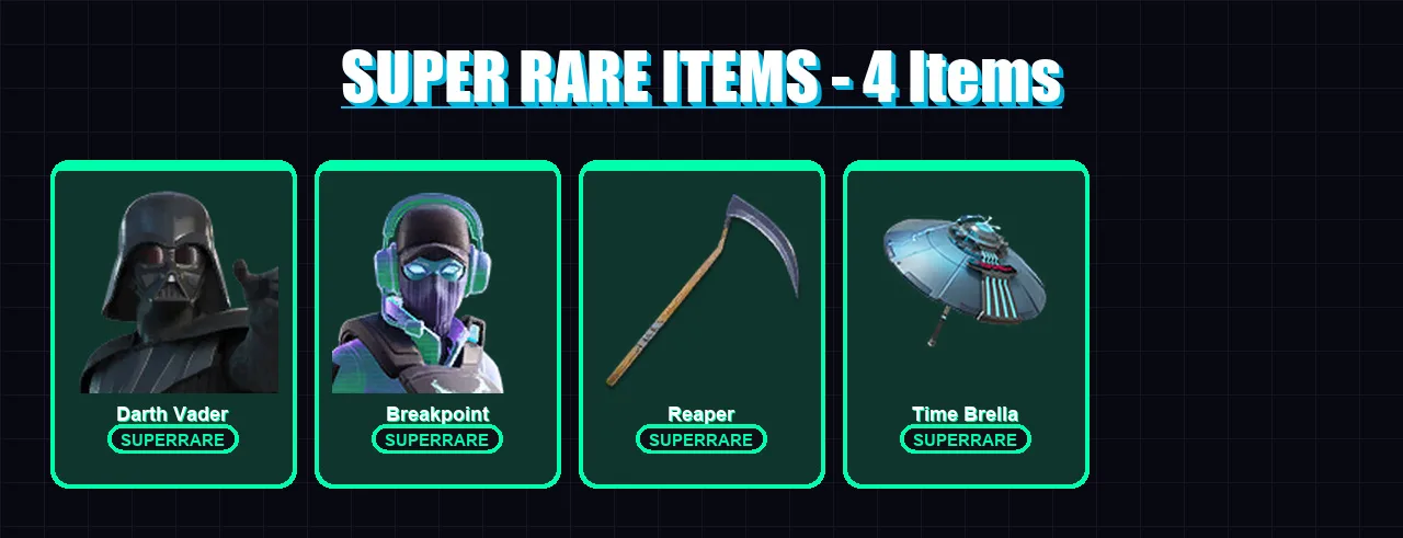 [PS4/PS5/PC] | Darth Vader | Breakpoint | Ronin | The Imagined | Eternal Knight | 292 skin | 325 pickaxe | 230 emote | 238 glider | Lv5028 — Fortnite account