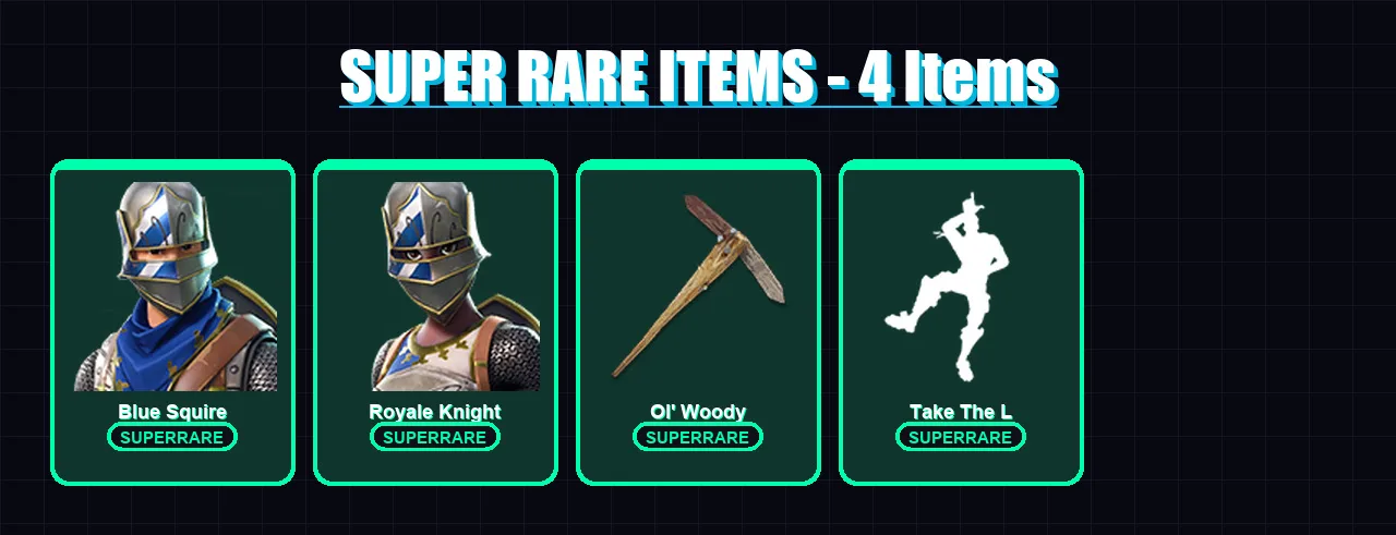 [PC/XBOX/PSN] | Blue Squire | Royale Knight | Menace | Mandalorian | Predator | 18 skin | 21 pickaxe | 20 emote | 19 glider | Lv330