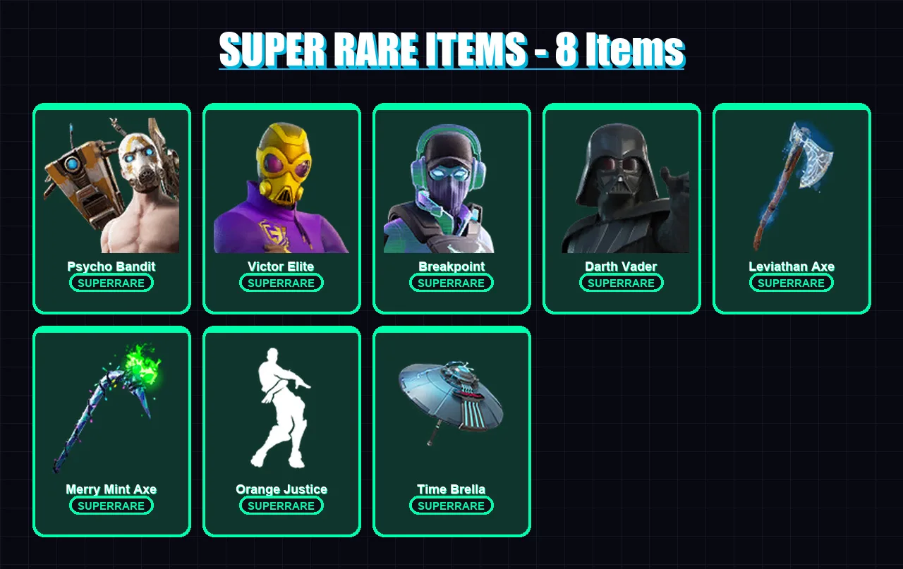 [PC/XBOX/PSN] | Psycho Bandit | Victor Elite | Breakpoint | Darth Vader | Valeria | 258 skin | 323 pickaxe | 228 emote | 258 glider | Lv4936