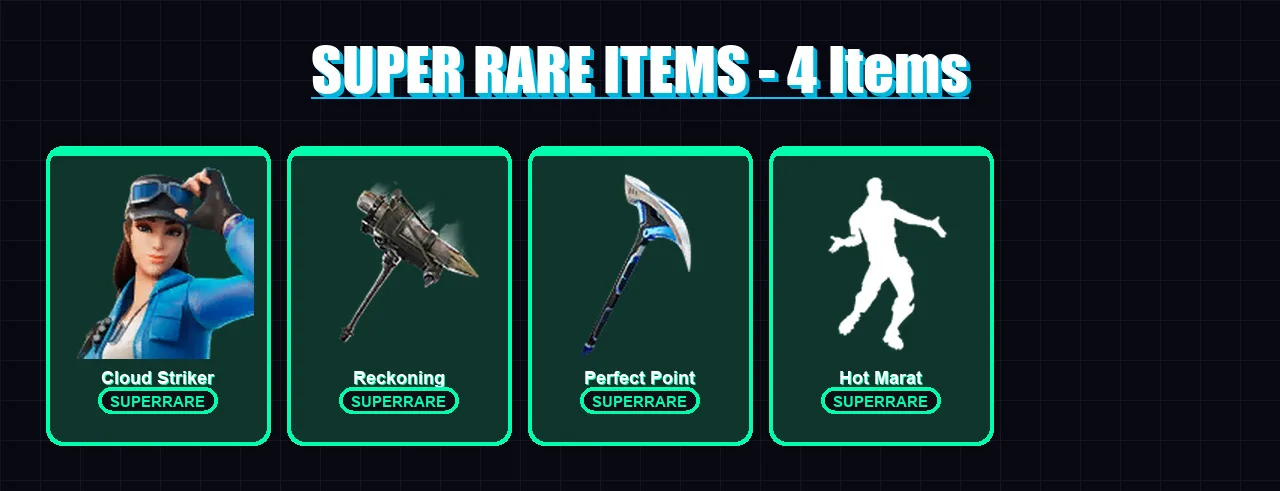 [PC/XBOX/PSN] | Cloud Striker | Dire | Ragnarok | Calamity | Catalyst | 44 skin | 43 pickaxe | 56 emote | 49 glider | Lv601
