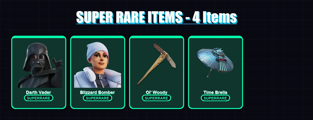 [PS4/PS5/XBOX/PC] | Darth Vader | Blizzard Bomber | Son Goku | Snap | The Origin | 117 skin | 104 pickaxe | 53 emote | 70 glider | Lv552
