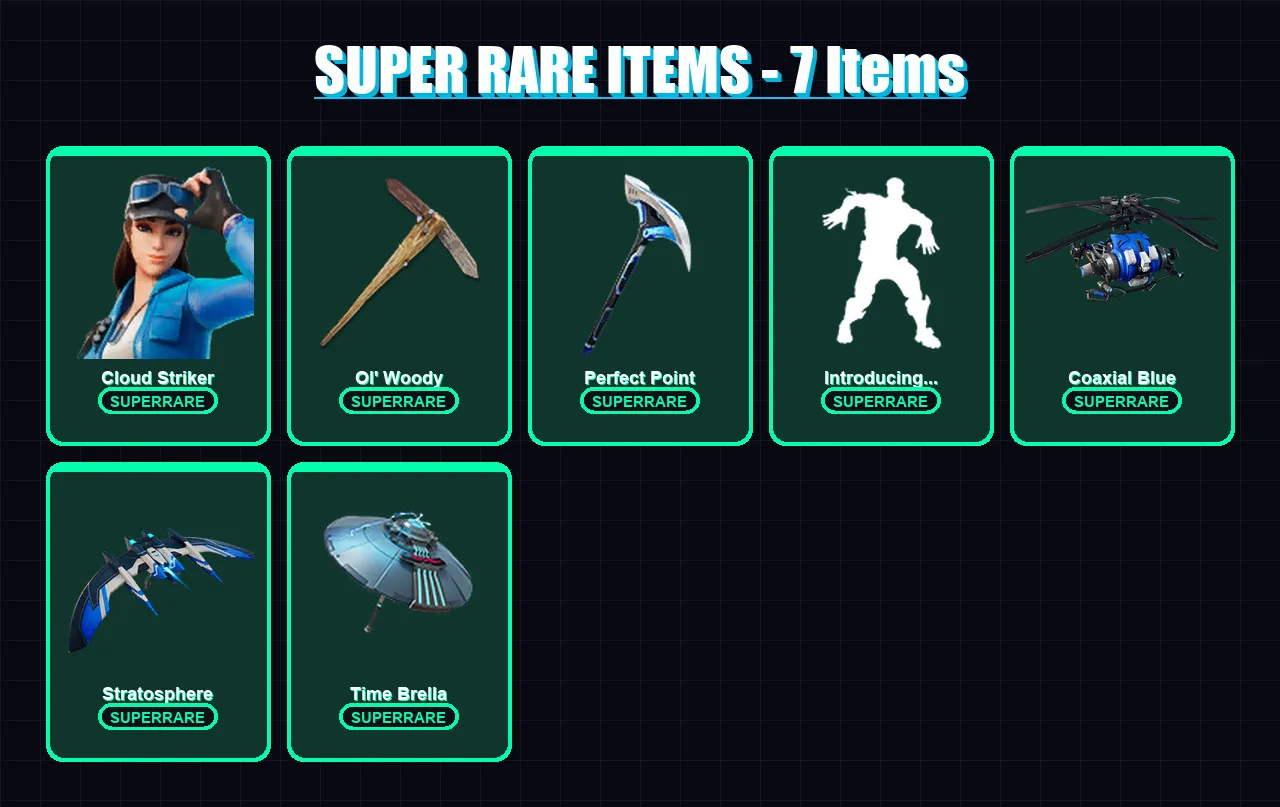 [PC/XBOX/PSN] | Cloud Striker | Fusion | Menace | Mandalorian | Fade | 64 skin | 112 pickaxe | 87 emote | 104 glider | Lv1771