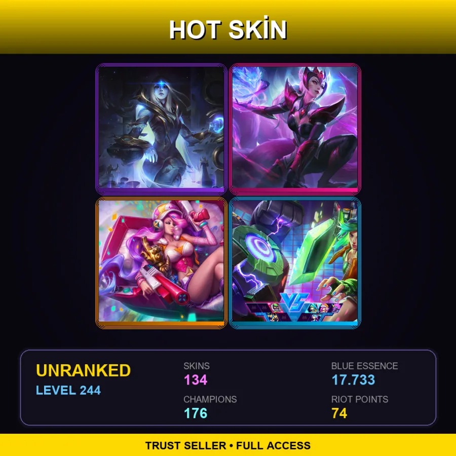 LAS | Lv244 | Unranked | 134 Skin | 176 Champ with Nilah
