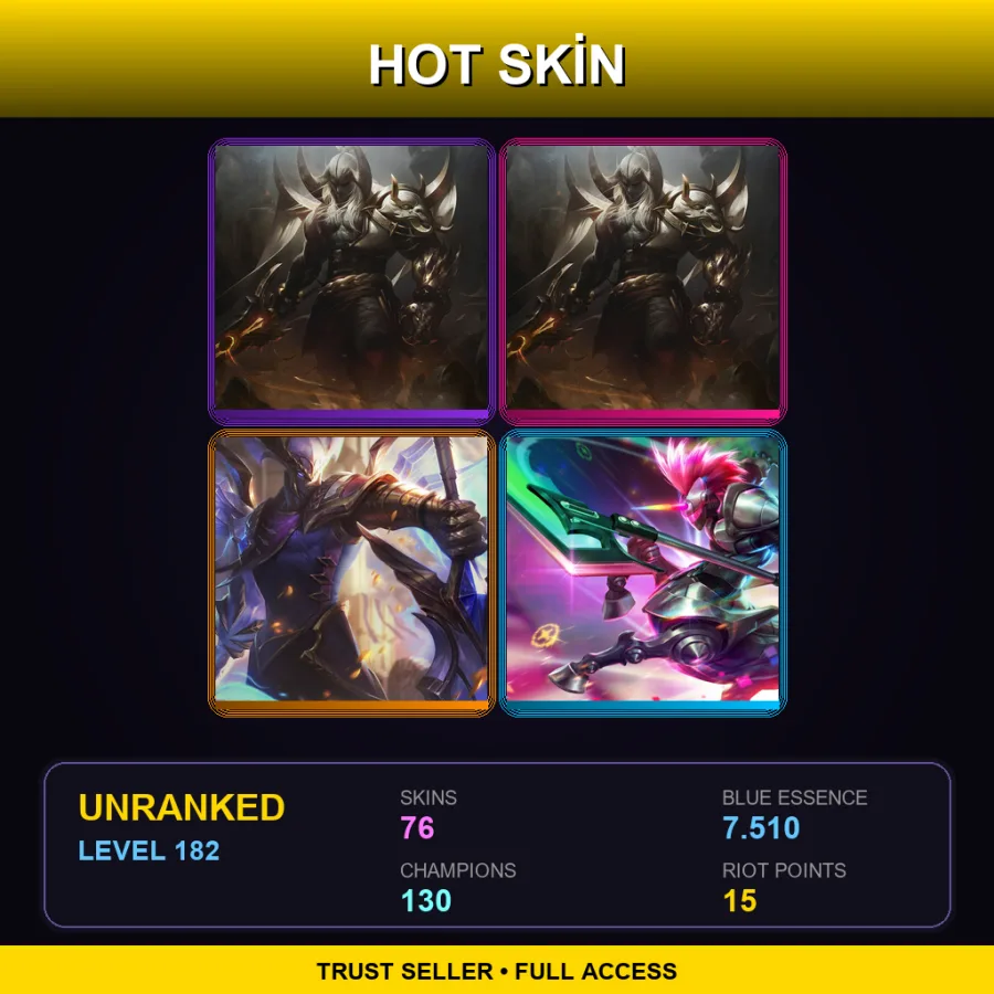BR | Lv182 | Unranked | 76 Skin | 130 Champ