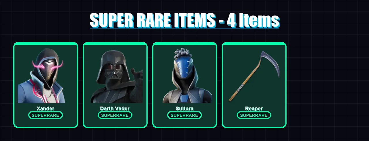 [PC/XBOX] | Xander | Darth Vader | Sultura | Hades | The Ageless | 166 skin | 231 pickaxe | 181 emote | 161 glider | Lv3371