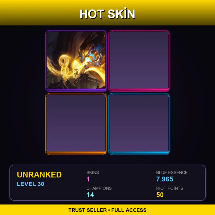 LAS | Lv30 | Unranked | 1 Skin | 14 Champ