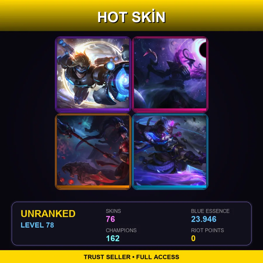 SG | Lv78 | Unranked | 76 Skin | 162 Champ — Candy Cane Miss Fortune