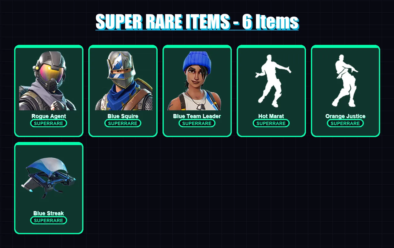 [PC/XBOX/PSN] | Rogue Agent | Blue Squire | Blue Team Leader | The Visitor | Carbide | 13 skin | 15 pickaxe | 23 emote | 25 glider | Lv379 — Game account