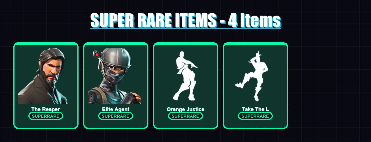[PS4/PS5/XBOX/PC] | The Reaper | Elite Agent | Drift | Valor | The Visitor | 18 skin | 11 pickaxe | 14 emote | 16 glider | Lv258