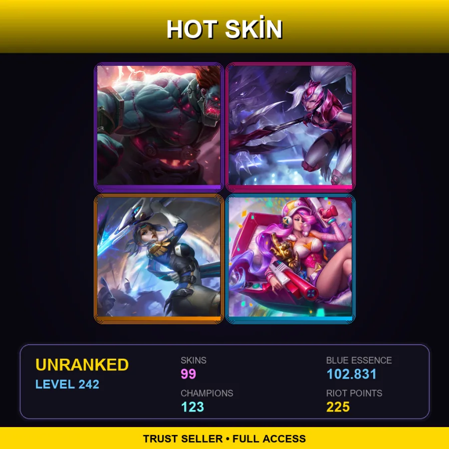 BR | Lv242 | Unranked | 99 Skin | 123 Champ