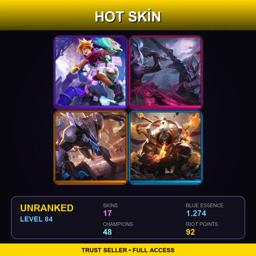 LAS | Lv84 | Unranked | 17 Skin | 48 Champ