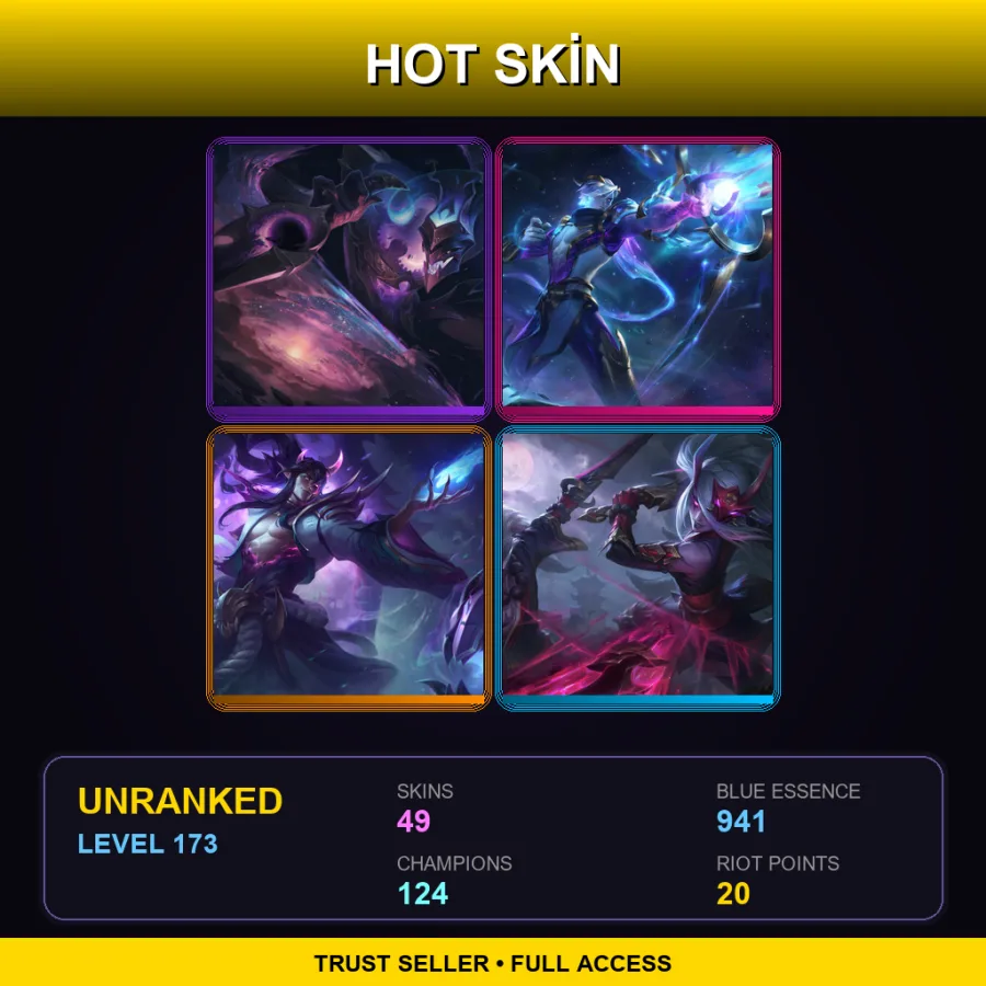 EUNE | Lv173 | Unranked | 49 Skin | 124 Champ — Empyrean Pyke