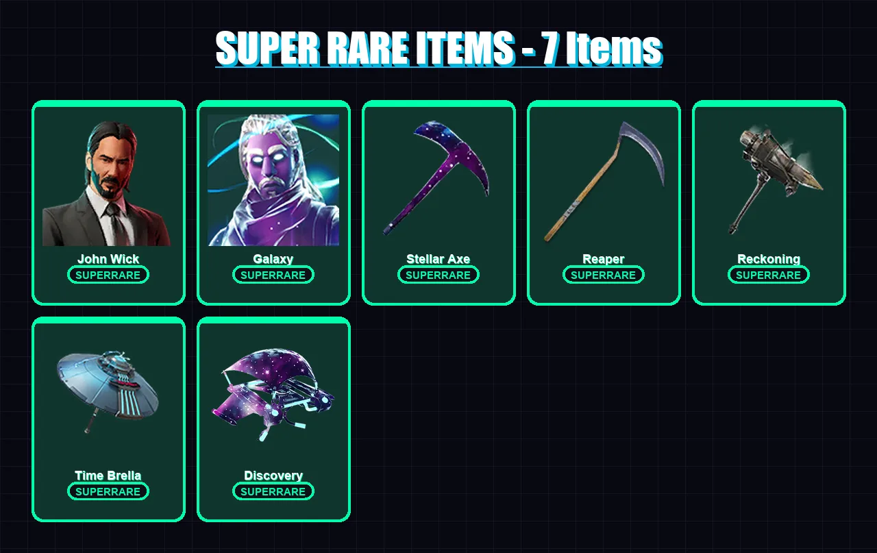 [PC/XBOX/PSN] | John Wick | Galaxy | Battle Hound | Wild Card | Sentinel | 89 skin | 68 pickaxe | 83 emote | 65 glider | Lv830