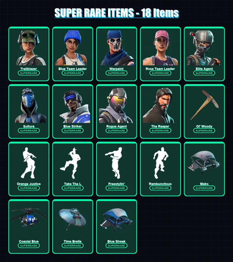 [PS4/PS5/XBOX/PC] | Trailblazer | Blue Team Leader | Warpaint | 106 skin | Lv1462