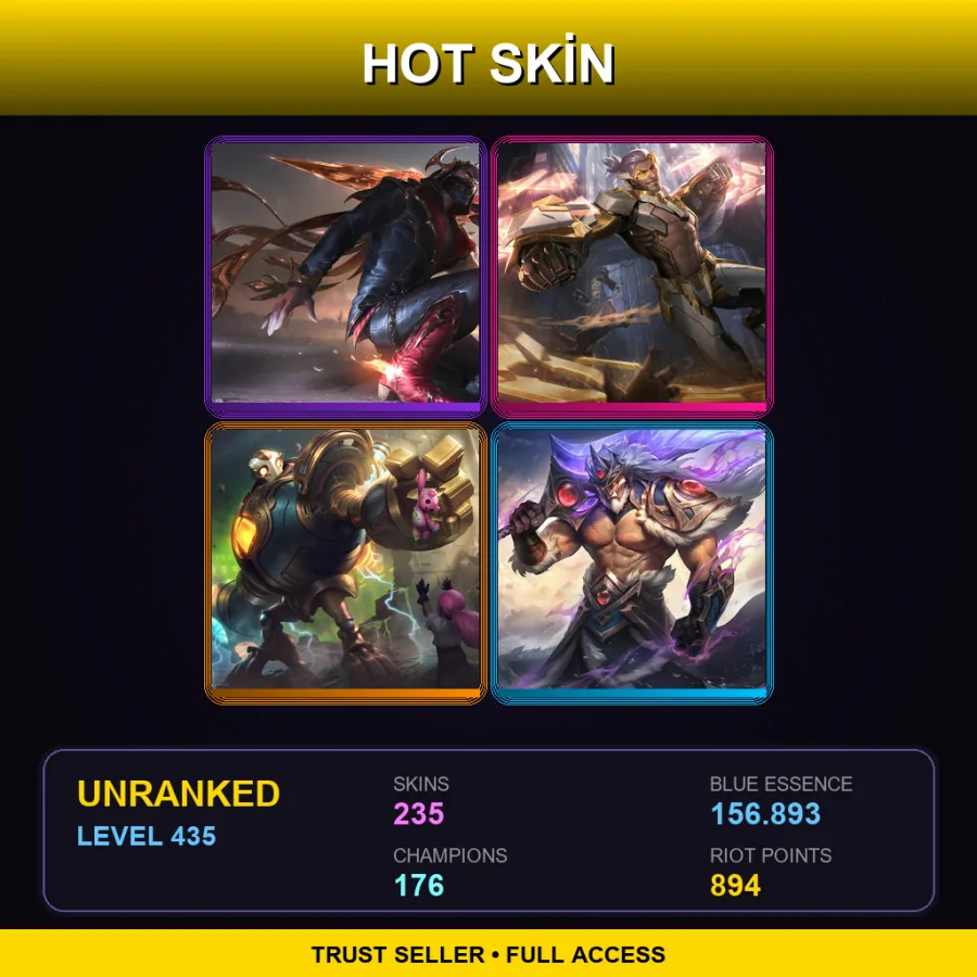 EUW | Lv435 | Unranked | 235 Skin | 176 Champ — Nightbringer Vladimir