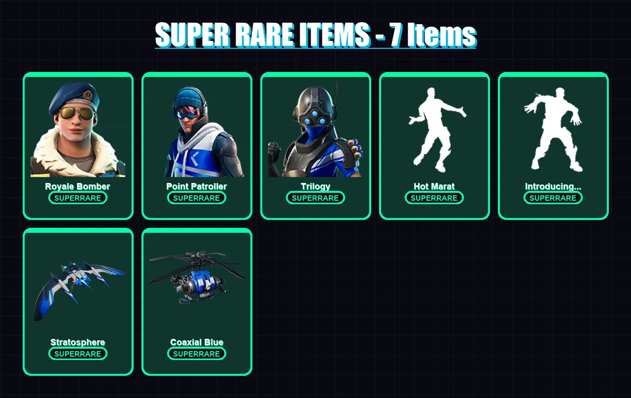 [PS4/PS5/XBOX/PC] | Royale Bomber | Point Patroller | Trilogy | 67 skin | Lv726