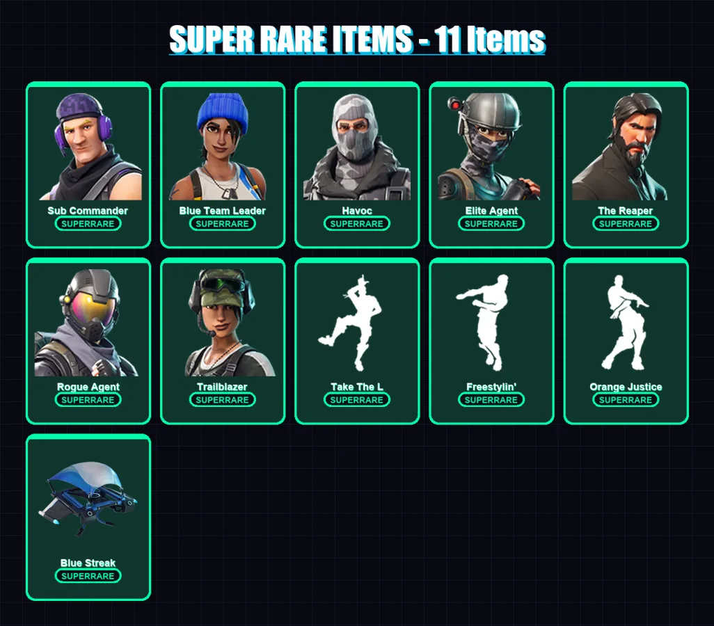 [PC/XBOX/PSN] | Sub Commander | Blue Team Leader | Havoc | Elite Agent | The Reaper | 22 skin | 15 pickaxe | 19 emote | 22 glider | Lv278 — Fortnite account