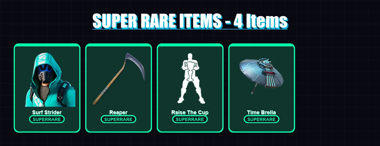 [PC/XBOX] | Surf Strider | Omegarok | Midas | Predator | Spectra Knight | 141 skin | 172 pickaxe | 100 emote | 137 glider | Lv1737
