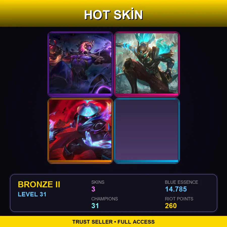 LAS | Lv31 | Bronze II | 3 Skin | 31 Champ