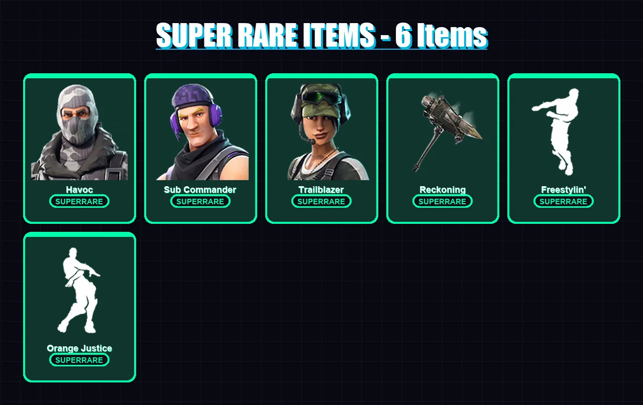 [PS4/PS5/PC] | Havoc | Sub Commander | Trailblazer | Omega | Oblivion | 34 skin | 22 pickaxe | 28 emote | 29 glider | Lv434