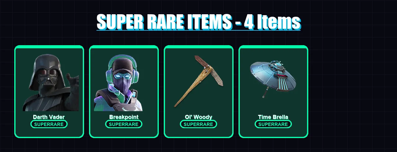 [PC/PSN] | Darth Vader | Breakpoint | Spectra Knight | Nezumi | The Ageless | 374 skin | 408 pickaxe | 305 emote | 249 glider | Lv4364