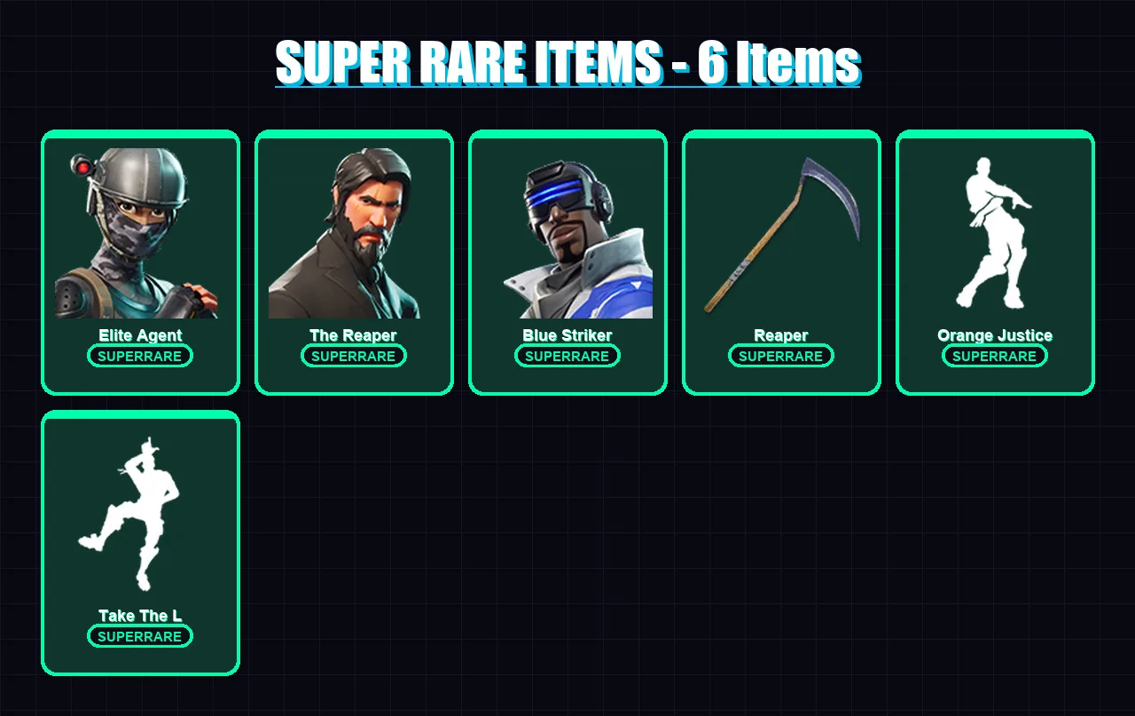 [PC/XBOX] | Elite Agent | The Reaper | Blue Striker | Drift | Fate | 33 skin | 16 pickaxe | 20 emote | 21 glider | Lv307