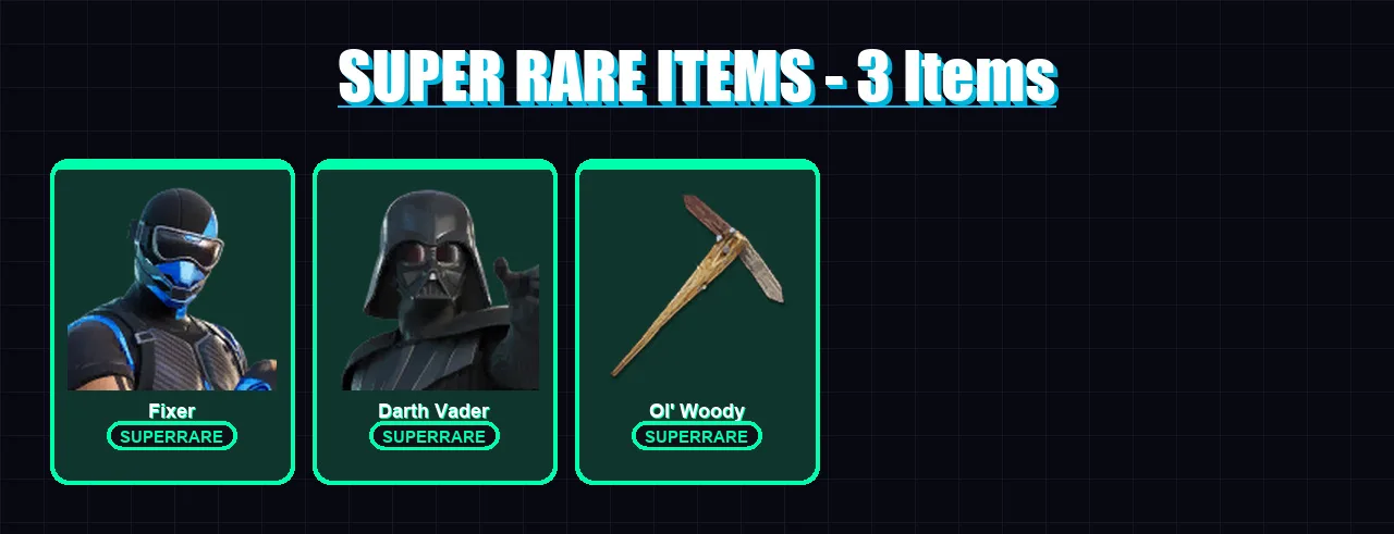 [PS4/PS5/XBOX/PC] | Fixer | Darth Vader | Ronin | The Origin | Era | 176 skin | 208 pickaxe | 150 emote | 156 glider | Lv1968