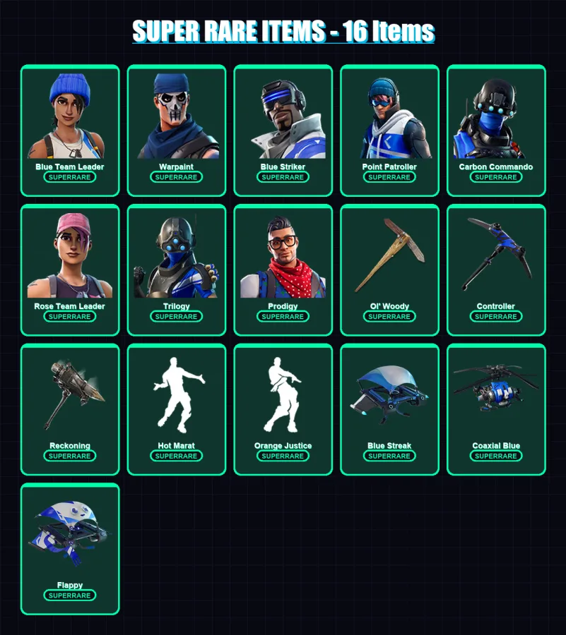 [PS4/PS5/XBOX/PC] | Blue Team Leader | Warpaint | Blue Striker | 142 skin | Lv2148