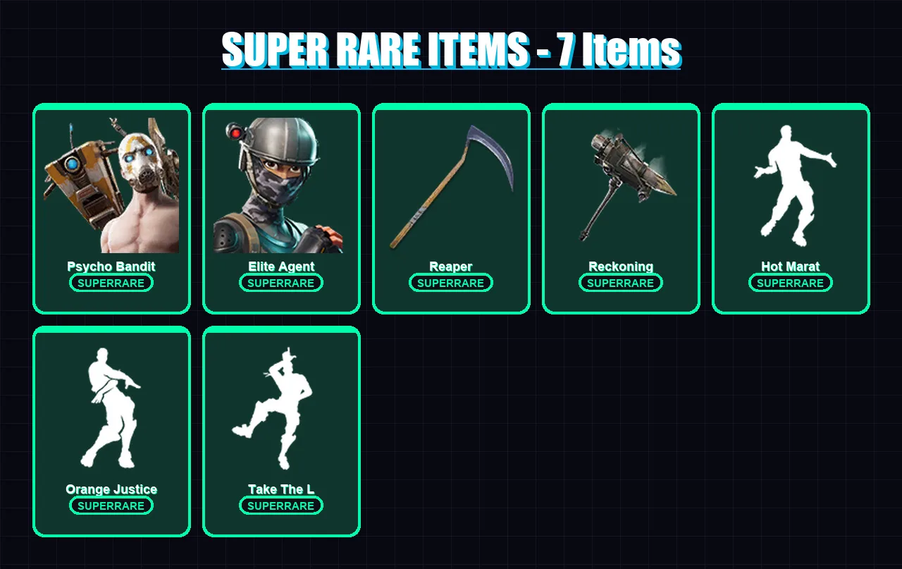 [PC/XBOX/PSN] | Psycho Bandit | Elite Agent | Enforcer | Frozen Raven | Frozen Love Ranger | 85 skin | 85 pickaxe | 73 emote | 61 glider | Lv1008 — Fortnite account