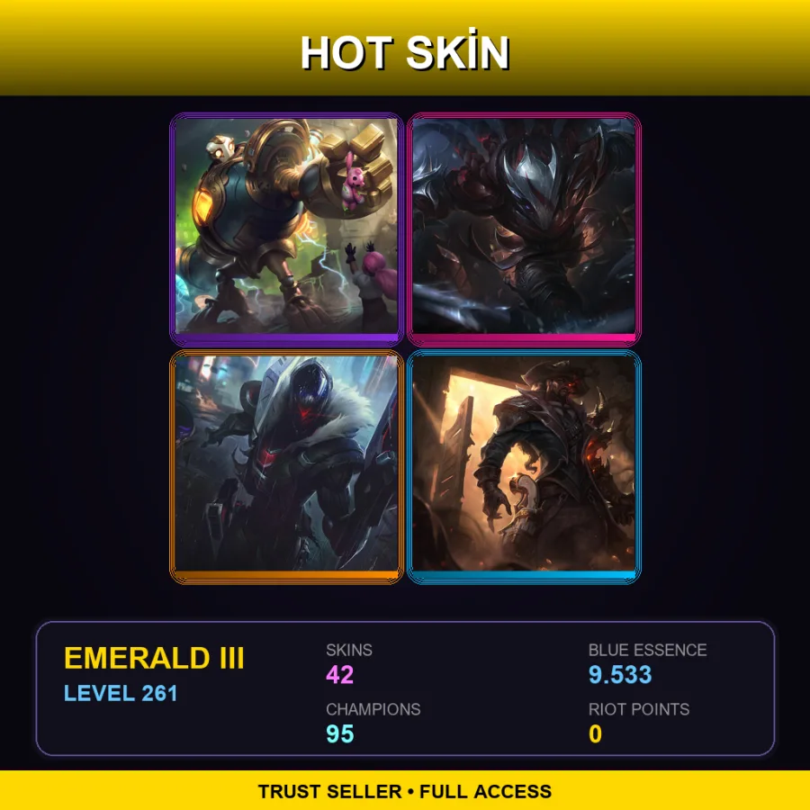 TR | Lv261 | Emerald III | 42 Skin | 95 Champ