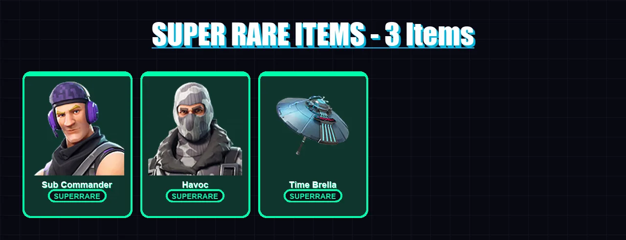 [PC/XBOX/PSN] | Sub Commander | Havoc | Slayer Juice WRLD | Jackie | Oscar | 28 skin | 57 pickaxe | 28 emote | 49 glider | Lv611