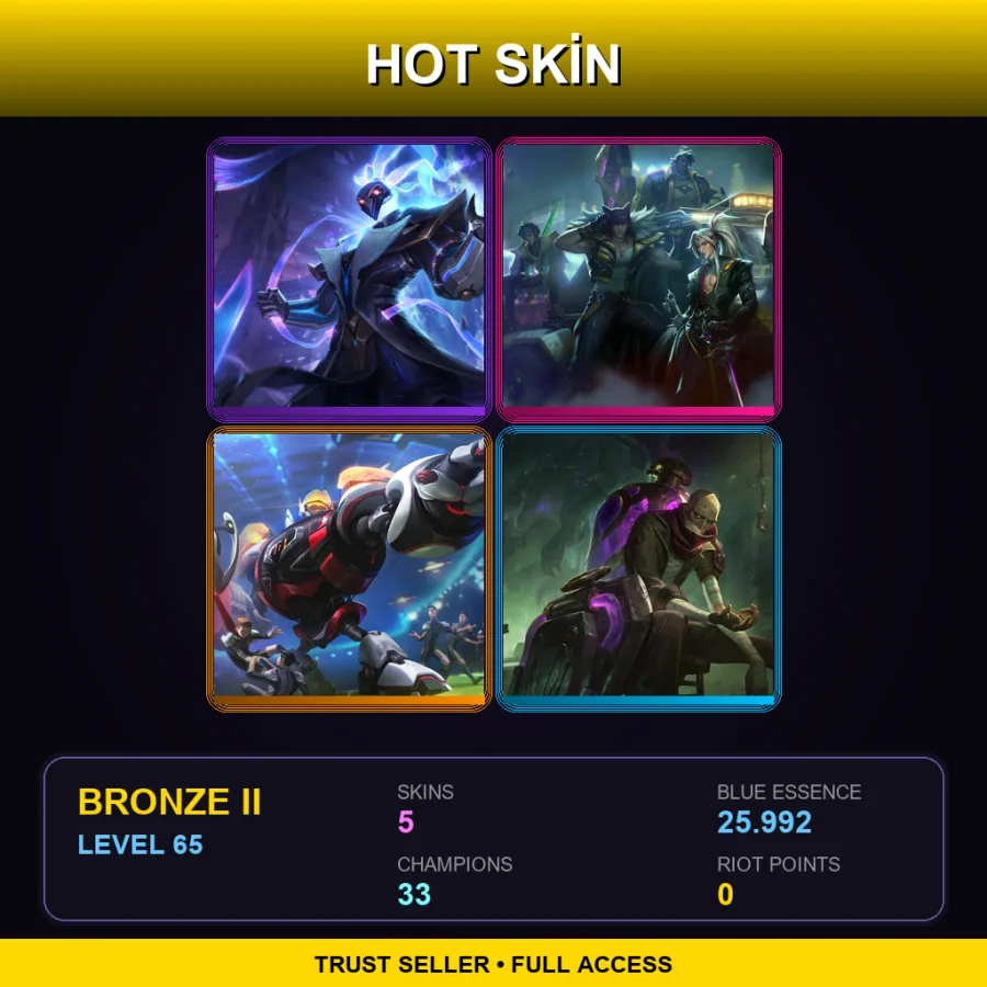 LAS | Lv65 | Bronze II | 5 Skin | 33 Champ