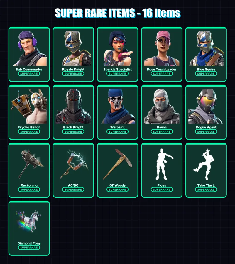[PC/XBOX/PSN] | Sub Commander | Royale Knight | Sparkle Specialist | 33 skin | Lv324