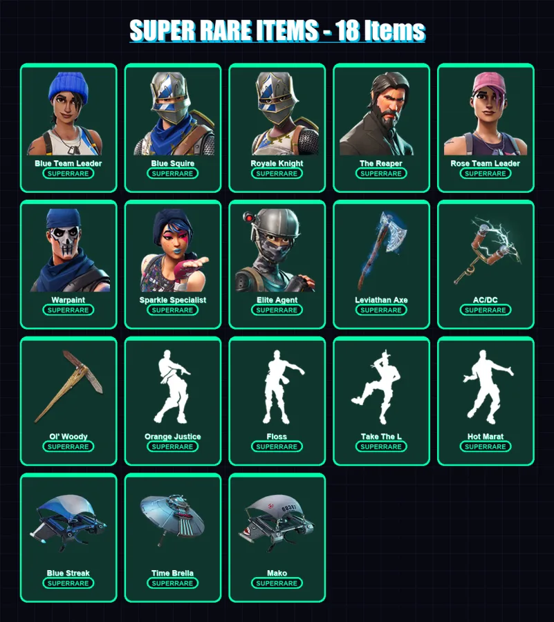 [PS4/PS5/XBOX/PC] | Blue Team Leader | Blue Squire | Royale Knight | 131 skin | Lv2441 — Fortnite account