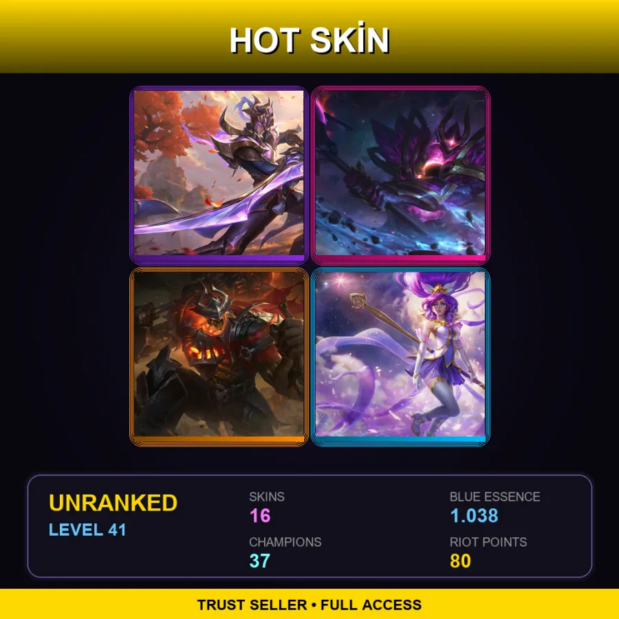 VN | Lv41 | Unranked | 16 Skin | 37 Champ — Psyops Sona