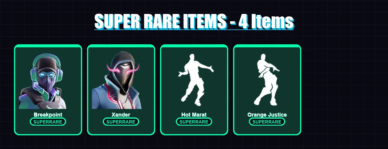 [PC/XBOX/PSN] | Breakpoint | Xander | Ultima Knight | The Scientist | Hybrid | 69 skin | 96 pickaxe | 100 emote | 92 glider | Lv1537