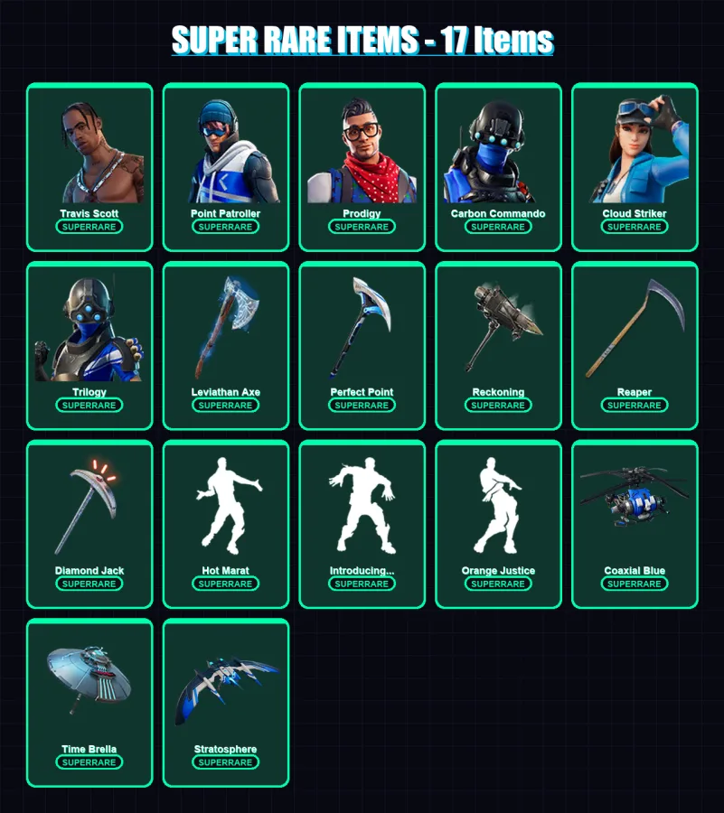 [PS4/PS5/XBOX/PC] | Travis Scott | Point Patroller | Prodigy | 182 skin | Lv3104