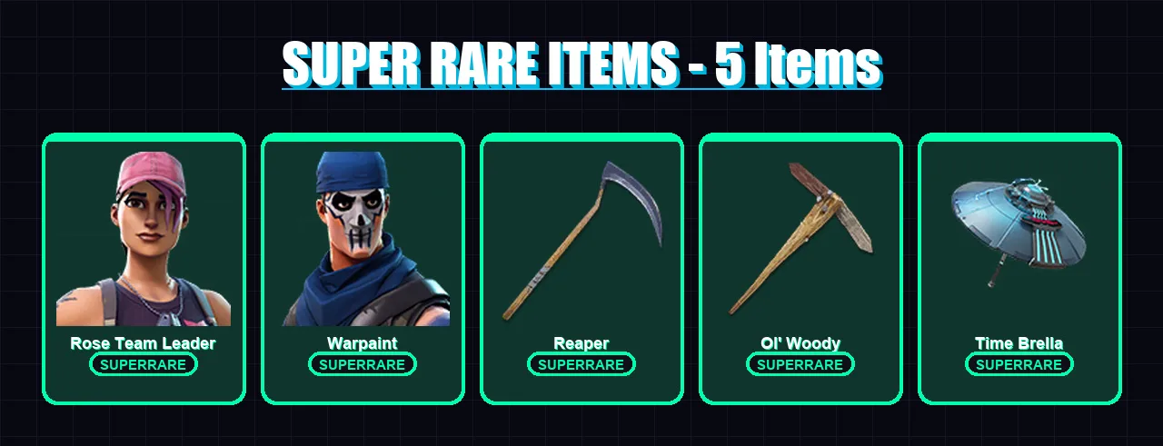 [PC/XBOX/PSN] | Rose Team Leader | Warpaint | Nezumi | Predator | Spire Assassin | 119 skin | 175 pickaxe | 136 emote | 155 glider | Lv3466