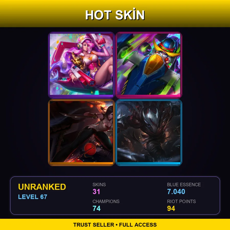 LAN | Lv67 | Unranked | 31 Skin | 74 Champ — Ssw Talon