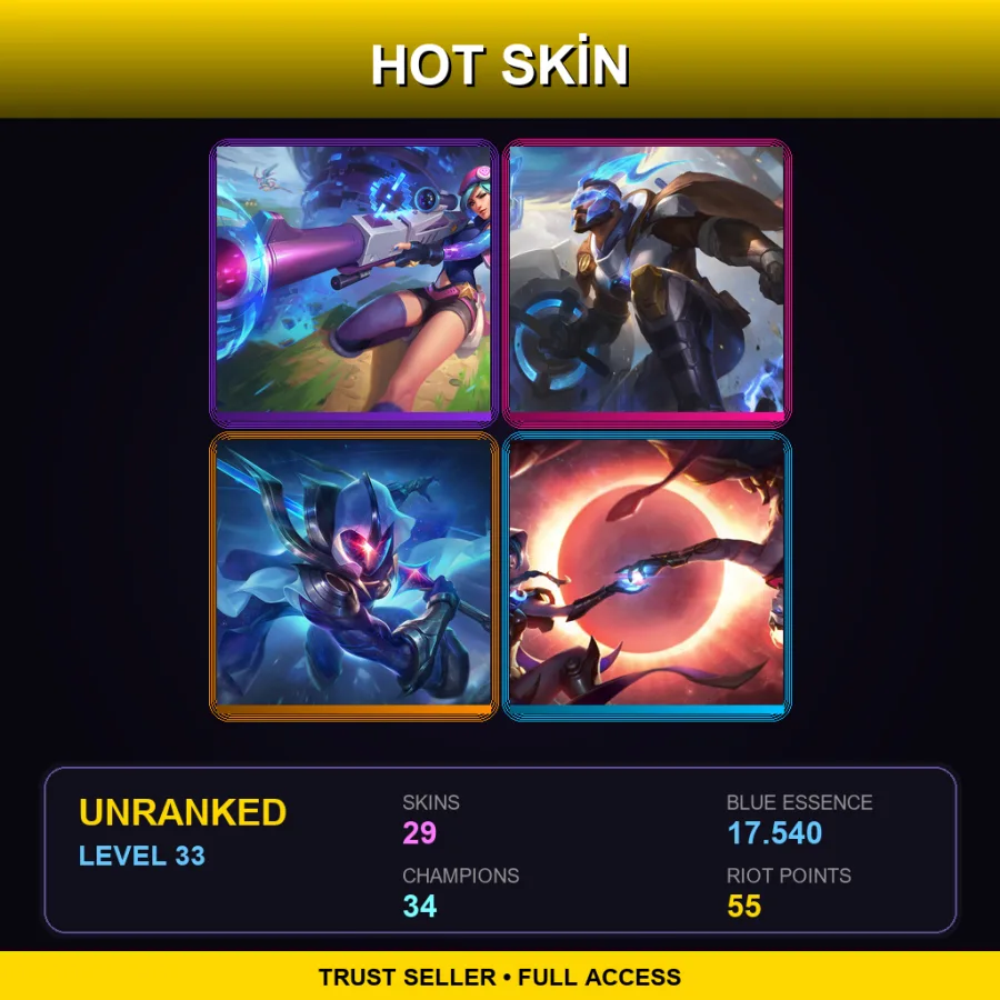 LAN | Lv33 | Unranked | 29 Skin | 34 Champ — Mythmaker Garen