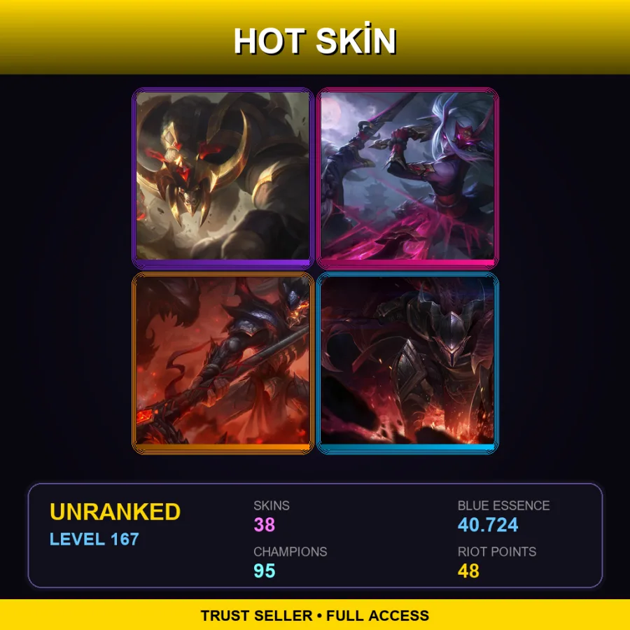 LAS | Lv167 | Unranked | 38 Skin | 95 Champ — Zenith Games Jayce