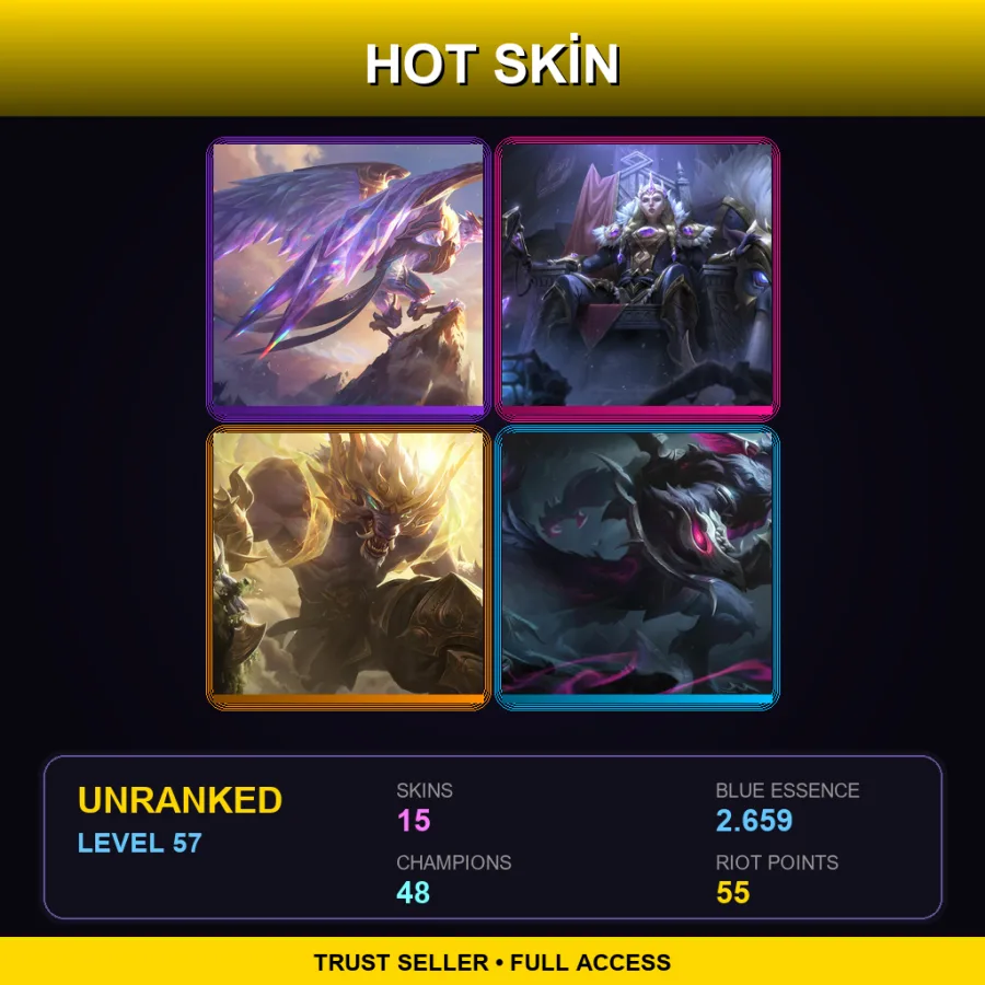 EUNE | Lv57 | Unranked | 15 Skin | 48 Champ