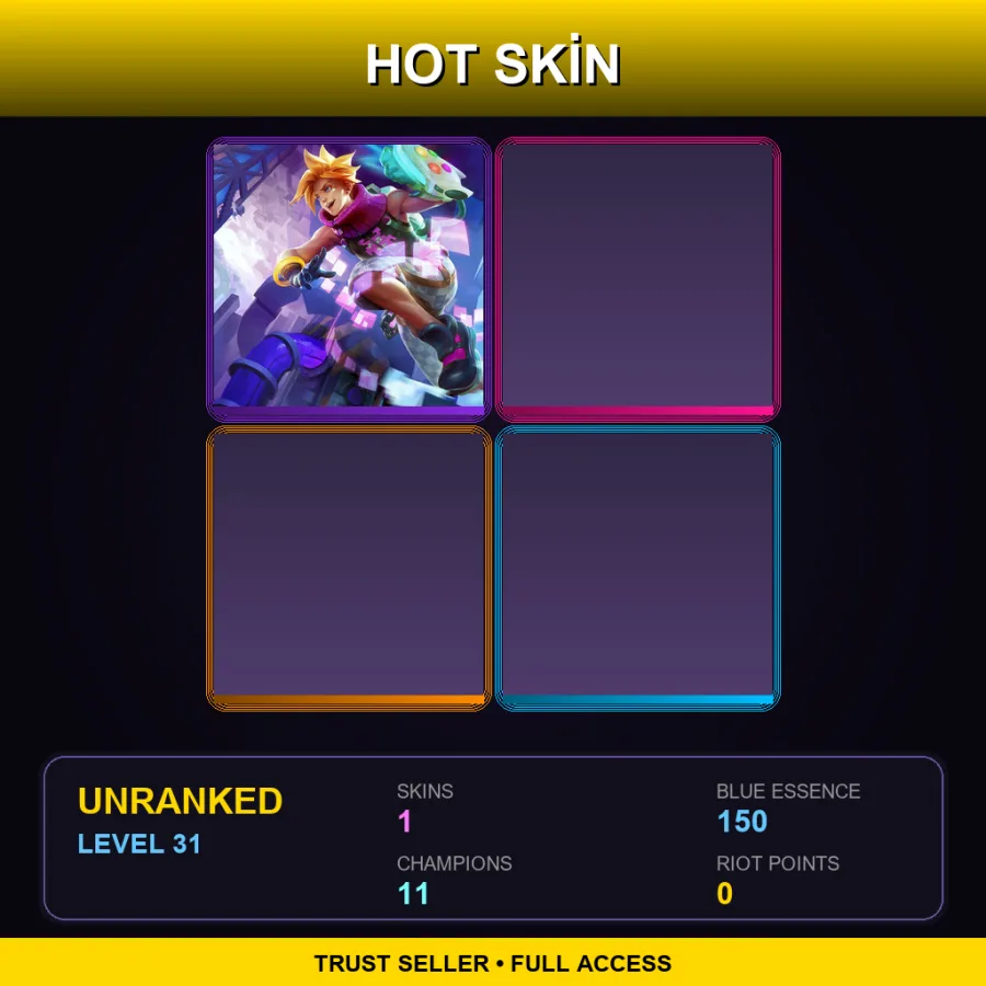 LAS | Lv31 | Unranked | 1 Skin | 11 Champ — Arcade Ezreal