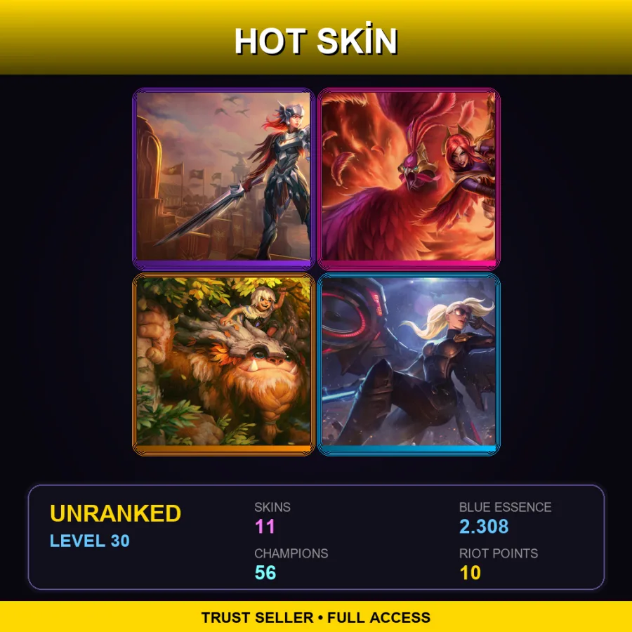 LAN | Lv30 | Unranked | 11 Skin | 56 Champ — Curling Veigar