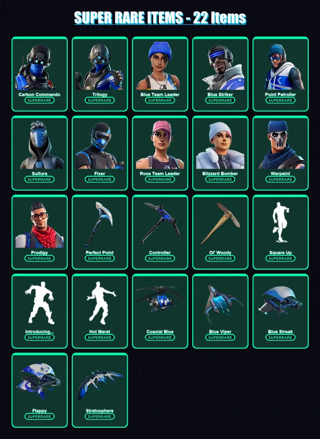 [PS4/PS5/XBOX/PC] | Carbon Commando | Trilogy | Blue Team Leader | 63 skin | Lv974