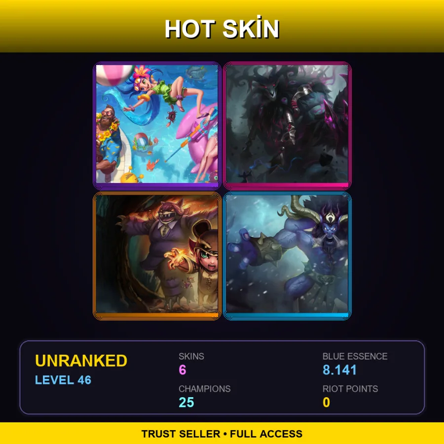 LAS | Lv46 | Unranked | 6 Skin | 25 Champ — Reverse Annie